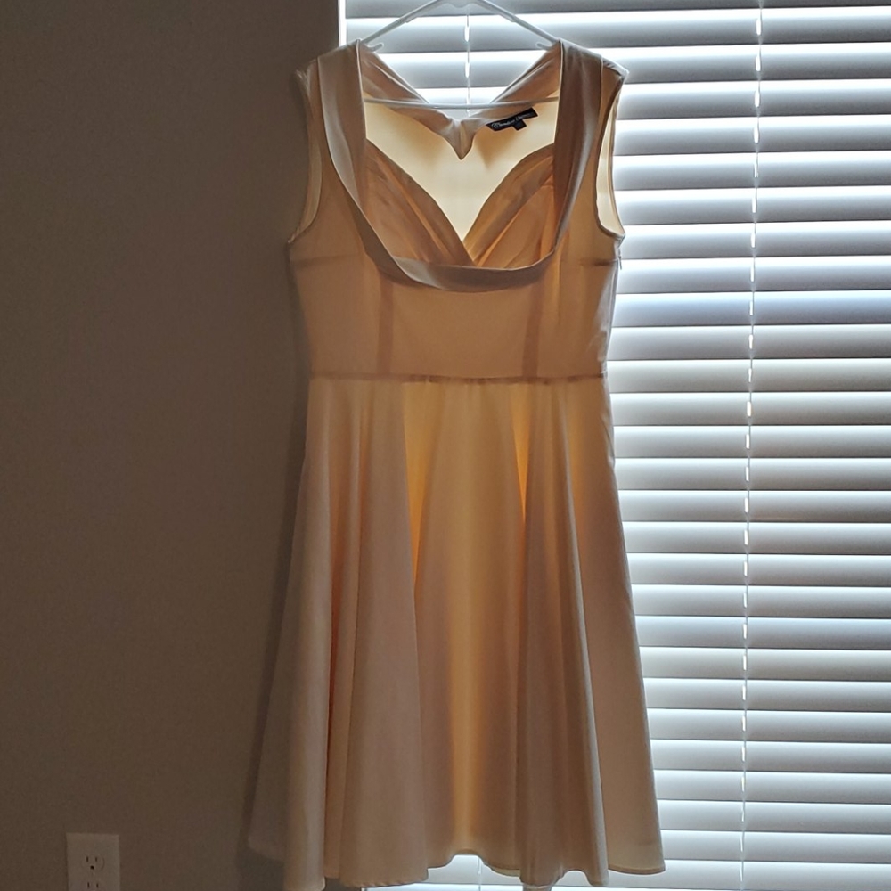 Ivory Tea-Length Dress
